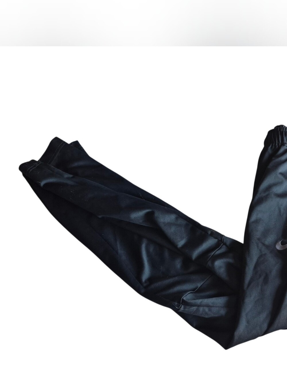 Nike Black Athletic Jogger Pants with Swoosh Sz Boys 12-14